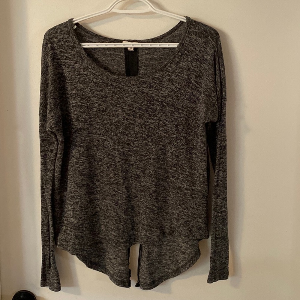 Long Sleeve Back Sipper Shirt